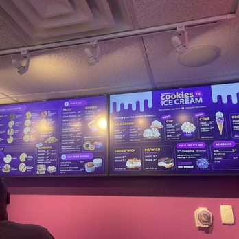 Insomnia Cookies - a menu on the wall - Desserts Near Me - Gainesville, Florida Insomnia Cookies - a menu on the wall - Desserts Near Me - Gainesville, Florida