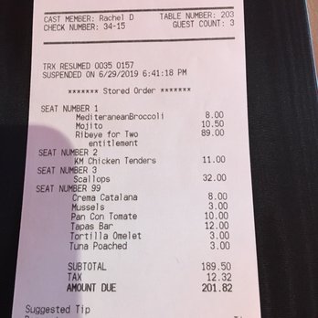 Gran Destino Tower - This was the bill for 2 adults and 1 child and RACHEL our server was AWESOME! Along with her assistants! - Resorts Near Me - Orlando, Florida Gran Destino Tower - This was the bill for 2 adults and 1 child and RACHEL our server was AWESOME! Along with her assistants! - Resorts Near Me - Orlando, Florida