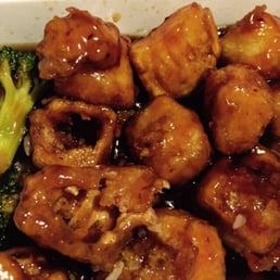 Hollow General tso's tofu because it was cooked too long :(