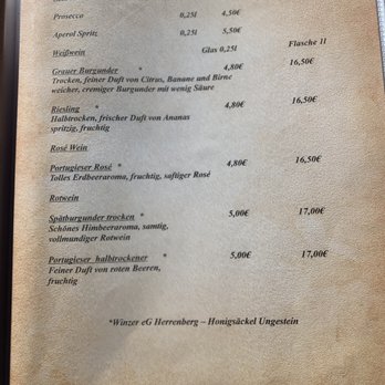 Dat Dünenhuus - Speisekarte - Sekt und Wein - International Near Me - Blekendorf, SH