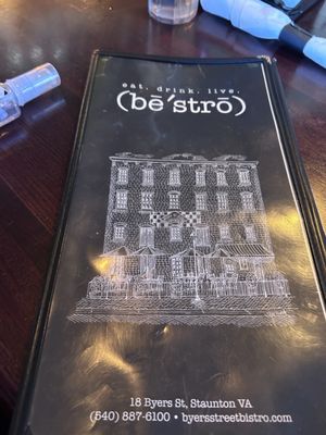 Menu photo 1 Byers Street Bistro Staunton, VA