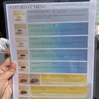 Hanaichi Mochi - Menu - Desserts Near Me Hanaichi Mochi - Menu - Desserts Near Me