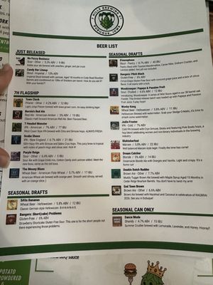 Menu photo 1 7 Hills Brewing Dubuque, IA Menu photo 1 7 Hills Brewing Dubuque, IA