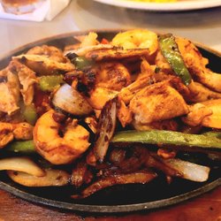 Chicken and shrimp fajita - ordering the fajitas here are always a must!