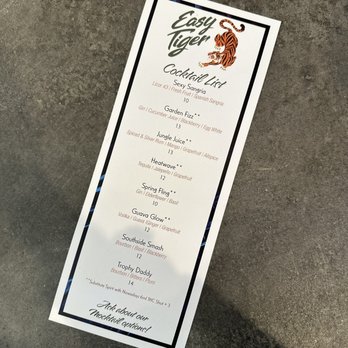 Easy Tiger Beer Garden - Menu - Beer Gardens Near Me - Winston-Salem, North Carolina