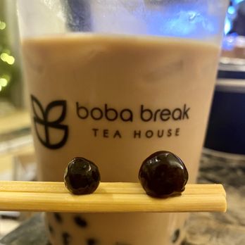 Boba Break Tea House - More than half of the boba was undercooked like the boba on the left side of this pic. - Bubble Tea Near Me - Glendora, California Boba Break Tea House - More than half of the boba was undercooked like the boba on the left side of this pic. - Bubble Tea Near Me - Glendora, California