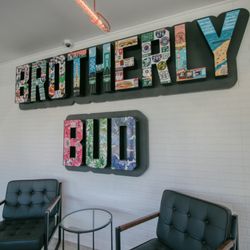 Brotherly Bud reception sign.