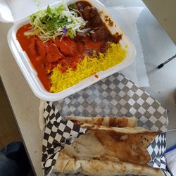 Y-Not Indian - Great deal... $7.99 for 2 choice combo. Lamb and chicken curry with naan bread.