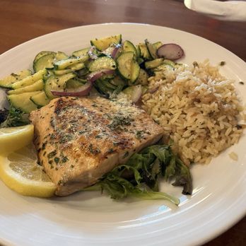 Trail Boss Steak & Grill - Grilled salmon - Steakhouses Near Me - Bandera, Texas Trail Boss Steak & Grill - Grilled salmon - Steakhouses Near Me - Bandera, Texas
