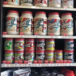 GNC - Ghost: Full line of sports supplements, including delicious assortment of protein shakes, BCAA drink powder mix and pre-workout.