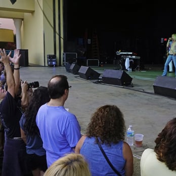 Mizner Park Amphitheater - Gettin our funk on during free summer concert series with Zoso, Led Zeppelin tribute band. - Stadiums & Arenas Near Me - Boca Raton, Florida