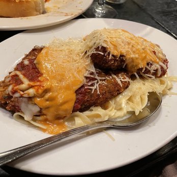 Paulo and Bill - Chicken Parmesan - such a huge meat portion! - Italian Near Me - Shawnee, Kansas Paulo and Bill - Chicken Parmesan - such a huge meat portion! - Italian Near Me - Shawnee, Kansas