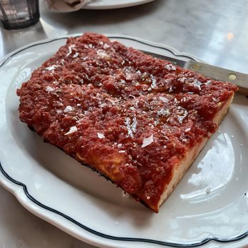 Vern's - Tomato Pie - served cold! - New American Near Me - Rochester, New York