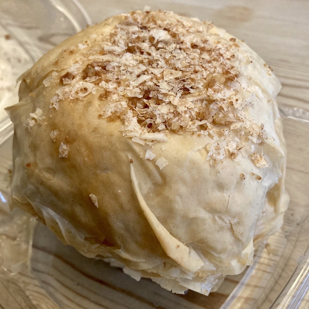 Rodini Park - Honey Custard Cake - Greek Near Me - Playa Vista, California Rodini Park - Honey Custard Cake - Greek Near Me - Playa Vista, California
