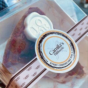 Camila's Patisserie - February Special - Raspberry Cheesecake with white chocolate. - Desserts Near Me - Miami, Florida Camila's Patisserie - February Special - Raspberry Cheesecake with white chocolate. - Desserts Near Me - Miami, Florida