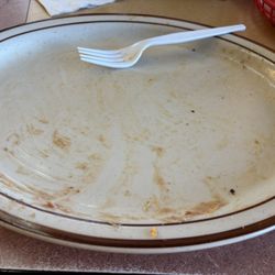 Tortas Rainbow - Empty chile relleno plate