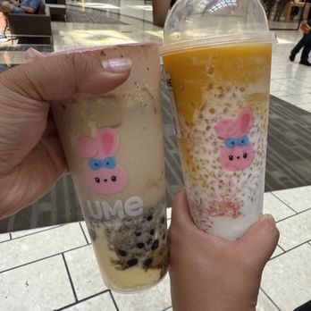 UMe Tea - Oreo Crème Brûlée Boba Oolong Milk Tea and Coco Mango Jasmine Bloom - Bubble Tea Near Me - Pleasanton, California