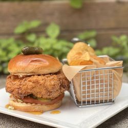 The Knickerbocker Tavern - Buttermilk Fried Chicken Sandwich.