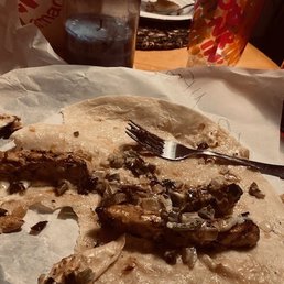 Just uncut, long chicken strips from my wrap.
