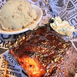 Kid's rib meal with mashed potatoes Kid's rib meal with mashed potatoes