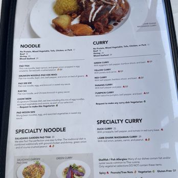 Saladang Garden - Noodle & Curry Menu - Thai Near Me - Pasadena, California Saladang Garden - Noodle & Curry Menu - Thai Near Me - Pasadena, California