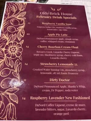 Menu photo 2 Olde Brick House Saint Cloud, MN