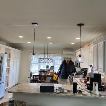 Durante Electric - Remove old track, lighting and install new recessed lights LED for residential customer, kitchen and living room area - Electricians Near Me - Conshohocken, Pennsylvania Durante Electric - Remove old track, lighting and install new recessed lights LED for residential customer, kitchen and living room area - Electricians Near Me - Conshohocken, Pennsylvania