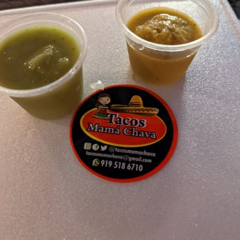 Tacos Mama Chava - The tomatillo sauce is to die for! - Food Trucks Near Me