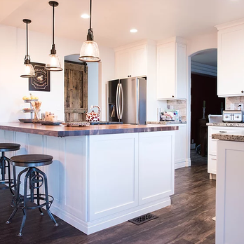 Kitchen Barn - a kitchen island with stools - General Contractors Near Me - Poway, California Kitchen Barn - a kitchen island with stools - General Contractors Near Me - Poway, California