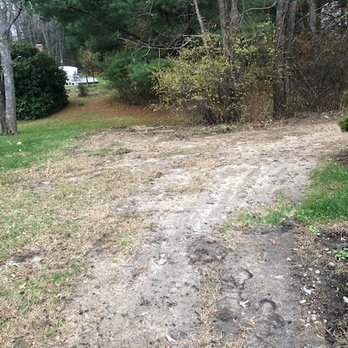 Landry Landscaping - The destruction to our front lawn that was left as seen in picture. - Landscaping Near Me - Attleboro, Massachusetts Landry Landscaping - The destruction to our front lawn that was left as seen in picture. - Landscaping Near Me - Attleboro, Massachusetts