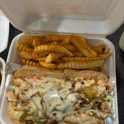 America's Best Wings - Dallas pilly cheesesteak chicken with wings combo and drink $16.98