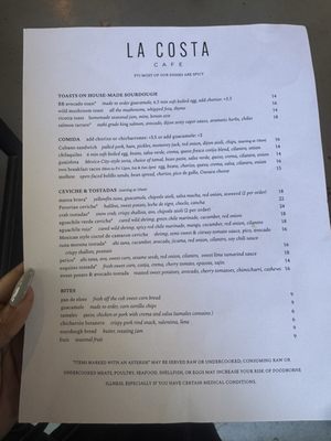 Menu photo 1 La Costa Cafe Sacramento, CA Menu photo 1 La Costa Cafe Sacramento, CA