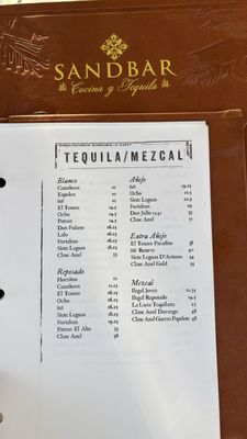 Menu photo 1 Sandbar Cocina y Tequila Santa Barbara, CA