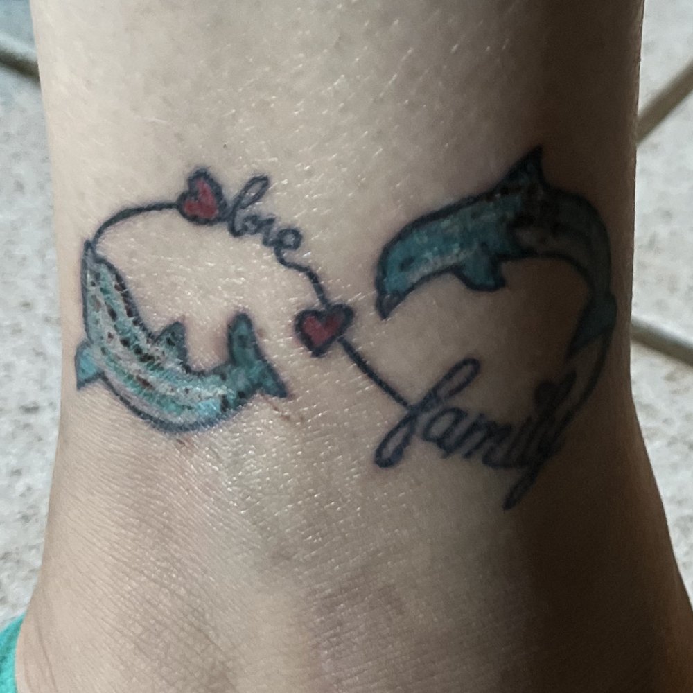 2Xtremes - This is Chris work dolphin was missing shading and a fin - Tattoo Near Me - Dallas, Texas 2Xtremes - This is Chris work dolphin was missing shading and a fin - Tattoo Near Me - Dallas, Texas
