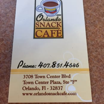Orlando Snack Cafe - Coffee & Tea Near Me - Orlando, Florida