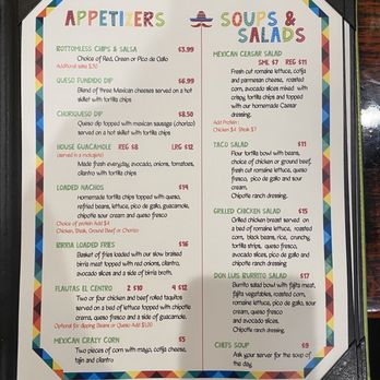 Don Luis - Menu - Apps, Soups, Salads - Mexican Near Me - Centreville, Virginia