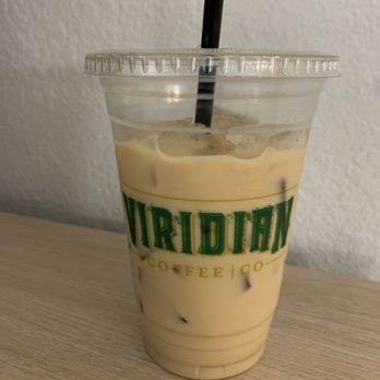 Viridian Coffee - Medium Carmel vanilla iced latte - Coffee & Tea Near Me - Chickasha, Oklahoma Viridian Coffee - Medium Carmel vanilla iced latte - Coffee & Tea Near Me - Chickasha, Oklahoma
