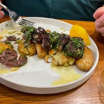 Oddfellows Wine Bar - Flat Iron Steak with potatoes - Wine Bars Near Me - Iron Mountain, Michigan Oddfellows Wine Bar - Flat Iron Steak with potatoes - Wine Bars Near Me - Iron Mountain, Michigan