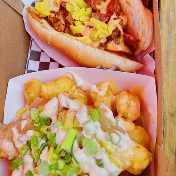 Dogtown - two hotdogs with a side of fries - Hot Dogs Near Me - Milford, Connecticut