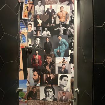 Cafe Sevilla - Fun bathroom stall doors - Spanish Near Me - Costa Mesa, California