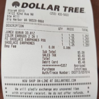 Dollar Tree - 8cents for every "no" I tell him when I shop there. I think they owe me a free item by now. - Discount Store Near Me - Gig Harbor, Washington Dollar Tree - 8cents for every "no" I tell him when I shop there. I think they owe me a free item by now. - Discount Store Near Me - Gig Harbor, Washington