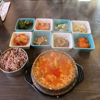 Vivid Bibim - Seafood tofu soup - Korean Near Me - San Leandro, California Vivid Bibim - Seafood tofu soup - Korean Near Me - San Leandro, California
