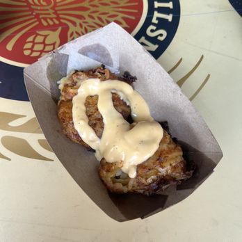 Leff's Lucky Town - BEER CHEESE AND BRAT SPUD MUFFIN - Sports Bars Near Me - Wauwatosa, Wisconsin