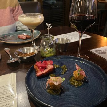 Selva - Mushroom croquettes Pork belly chicharron Chef is amazing! Drinks on point! - Bars Near Me - Long Beach, California Selva - Mushroom croquettes Pork belly chicharron Chef is amazing! Drinks on point! - Bars Near Me - Long Beach, California