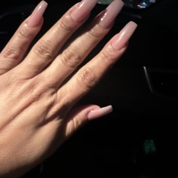 LA Nails Too - Pale pink nails that secretly glow in the dark! - Nail Salons Near Me - West Covina, California LA Nails Too - Pale pink nails that secretly glow in the dark! - Nail Salons Near Me - West Covina, California