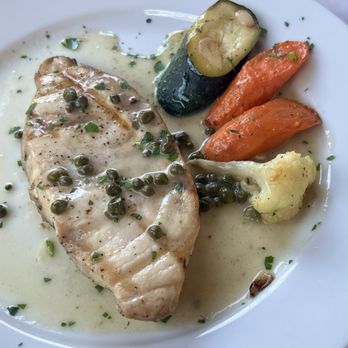 Celestino Restaurant - Swordfish w lemon caper butter sauce - Italian Near Me - Pasadena, California