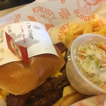 Krusty Burger - The Clogger - Burgers Near Me - Universal City, California Krusty Burger - The Clogger - Burgers Near Me - Universal City, California