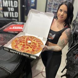 MotorCity Harley-Davidson - Angel Kass serving up some HOT pizza!