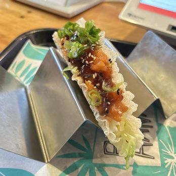 Poke Hana - Spicy salmon rice taco - Hawaiian Near Me - Orlando, Florida