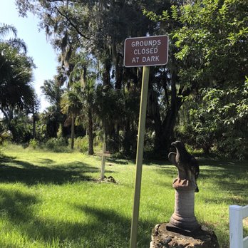 Saint Anne Shrine - Cross in front of where you walk towards Shrine; Eagle is marking a homeowner's property. - Landmarks & Historical Buildings Near Me - Lake Wales, Florida